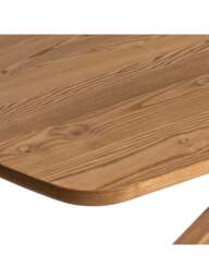Barker and Stonehouse Bergen Solid Ash Wood Dining Table Seats 4 in Neutral, Size 220cm - thumbnail 4