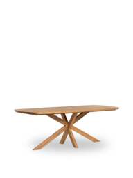 Barker and Stonehouse Bergen Solid Ash Wood Dining Table Seats 4 in Neutral, Size 220cm - thumbnail 1