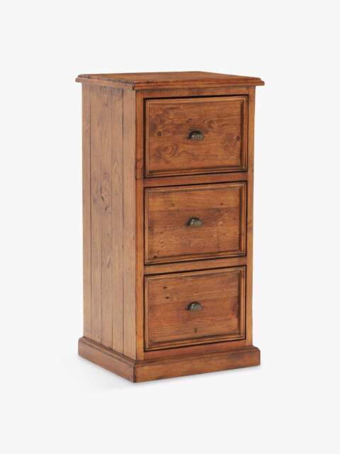 Barker and Stonehouse Villiers Reclaimed Wood 3 Drawer Filing Cabinet in Reclaimed Pine - image 1