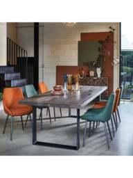 Barker and Stonehouse Emmett Cord Fabric Dining Chair in Orange - thumbnail 2