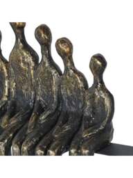 Libra Interiors Family Light Sculpture Led Usb in Bronze, Size 30x9x33 - thumbnail 3