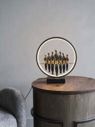 Libra Interiors Family Light Sculpture Led Usb in Bronze, Size 30x9x33 - thumbnail 2