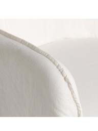 Barker and Stonehouse Aspley Fabric Armchair in White - thumbnail 2