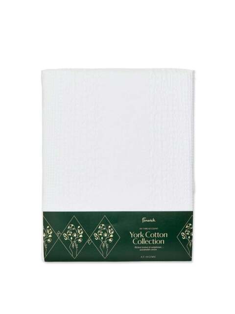 Fenwick at Home York Duvet Cover in White, Cotton, Size King