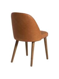 Barker and Stonehouse Rogan Tan Dining Chair in Brown, Leather - thumbnail 5