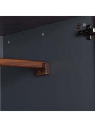 Heal's Lars Triple Wardrobe / Walnut in Grey, Size 150x60x190 - thumbnail 4
