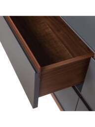 Heal's Lars Triple Wardrobe / Walnut in Grey, Size 150x60x190 - thumbnail 5