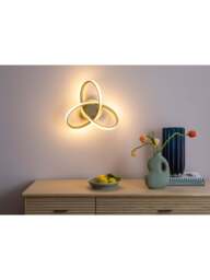 Heal's Ribbon Led Flush Surface Light in Gold, Ceramic - thumbnail 5