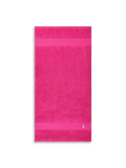 Ralph Lauren Home Polo Player Hand Towel Pink in Sky Pink, Cotton - image 1