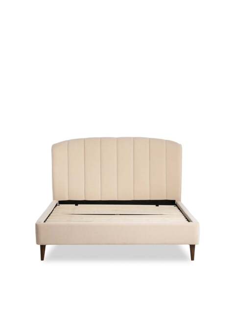 Barker and Stonehouse Reyes Fabric King Bed Frame in Neutral - image 1