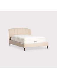 Barker and Stonehouse Reyes Fabric King Bed Frame in Neutral - thumbnail 2