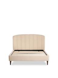 Barker and Stonehouse Reyes Fabric King Bed Frame in Neutral - thumbnail 1