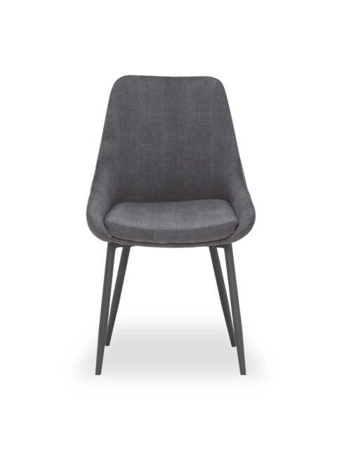 Barker and Stonehouse Emmett Cord Fabric Dining Chair in Grey - image 1