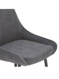 Barker and Stonehouse Emmett Cord Fabric Dining Chair in Grey - thumbnail 4