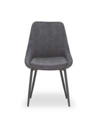 Barker and Stonehouse Emmett Cord Fabric Dining Chair in Grey