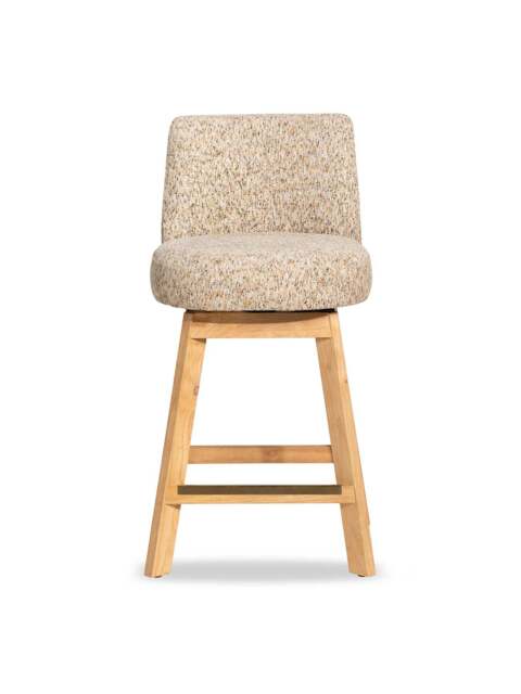 Barker and Stonehouse Darnford Fabric Counter Stool in Neutral - image 1