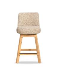 Barker and Stonehouse Darnford Fabric Counter Stool in Neutral - thumbnail 1