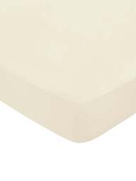 Bedeck of Belfast Fine Linens 400 Thread Count Sateen Plain Dye Cover Set in Chalk, Cotton, Size Double - thumbnail 3