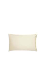 Bedeck of Belfast Fine Linens 400 Thread Count Sateen Plain Dye Cover Set in Chalk, Cotton, Size Double - thumbnail 2