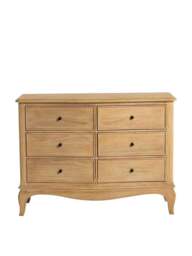 Barker and Stonehouse Cecile Light Wooden French Style 6 Drawer Chest in Neutral - thumbnail 3