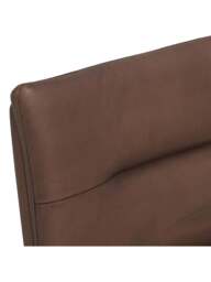 Barker and Stonehouse Zena Stitch Detail Dining Chair in Brown, Leather - thumbnail 3