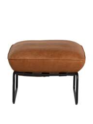 Barker and Stonehouse Vinci Footstool in Brown, Leather - thumbnail 3