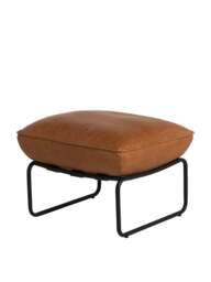 Barker and Stonehouse Vinci Footstool in Brown, Leather - thumbnail 5