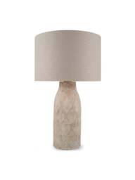 Pacific Lifestyle Drum Lamp Shade in grey, Linen, Size 40cm - thumbnail 1