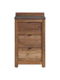 Barker and Stonehouse Grenada Reclaimed Teak Wood 3 Drawer Grill Table in Neutral - thumbnail 2