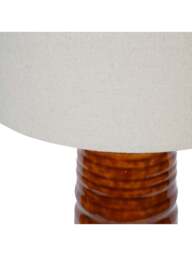 Libra Interiors Tivoli Tall Ceramic Floor Lamp Terracotta in Brown - thumbnail 3