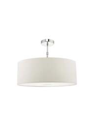 Dar Lighting Ronda Easyfit Drum Shade in White, Size 60cm - thumbnail 2