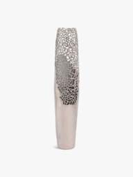 Libra Interiors Apo Coral Large Vase in Silver, Size 115x25x25