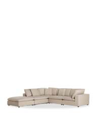 Barker and Stonehouse Solace Modular Corner 4 Seater Sofa in Cream - thumbnail 1