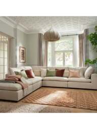 Barker and Stonehouse Solace Modular Corner 4 Seater Sofa in Cream - thumbnail 2