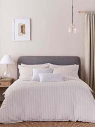 Murmur Juno Bedding Cover Set Blue in Linen, Cotton, Size Double - thumbnail 1
