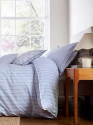 Murmur Juno Bedding Cover Set Blue in Linen, Cotton, Size Double - thumbnail 5