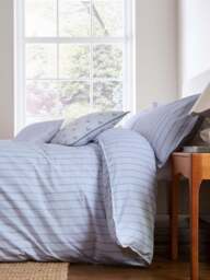 Murmur Juno Bedding Cover Set Blue in Linen, Cotton, Size Double - thumbnail 3