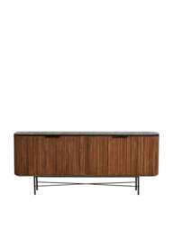 Barker and Stonehouse Trinidad Fluted Reclaimed Teak Wood Sideboard, in Brown, Size 200cm - thumbnail 3