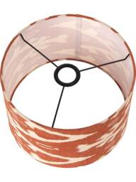 Pacific Lifestyle Ikat Cylinder Lamp Shade in orange, Size 40cm - thumbnail 3