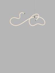 Heal's Squiggle Led Ceiling Pendant Black Chrome in White - thumbnail 3