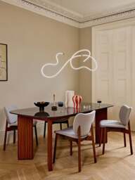 Heal's Squiggle Led Ceiling Pendant Black Chrome in White - thumbnail 2
