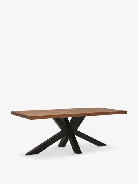 Barker and Stonehouse Navarro Star Dining Table in Dark Oak, Size 220cm - image 1
