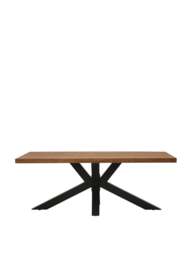 Barker and Stonehouse Navarro Star Dining Table in Dark Oak, Size 220cm - thumbnail 2