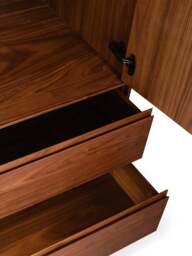 Heal's Lars 2 Door Wardrobe in Walnut, Size W100 x D60 - thumbnail 4