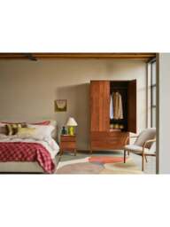 Heal's Lars 2 Door Wardrobe in Walnut, Size W100 x D60 - thumbnail 2