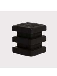 Barker and Stonehouse Wicken Recycled Pine Stool in Black - thumbnail 2