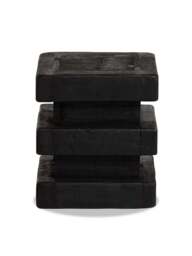 Barker and Stonehouse Wicken Recycled Pine Stool in Black - thumbnail 1
