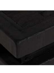 Barker and Stonehouse Wicken Recycled Pine Stool in Black - thumbnail 3