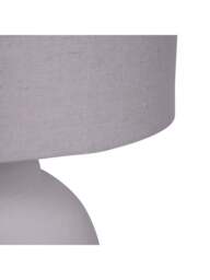 Libra Interiors Rhodes Ceramic Lamp Base With Shade, Large E27 L in White, Size 38x57x38cm - thumbnail 5