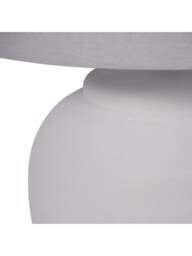 Libra Interiors Rhodes Ceramic Lamp Base With Shade, Large E27 L in White, Size 38x57x38cm - thumbnail 4